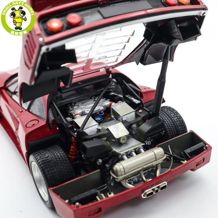 1/18 Ferrari F40 Kyosho 08416RM-G Metallic Red Diecast Model Toy Cars Gifts For Father Friends