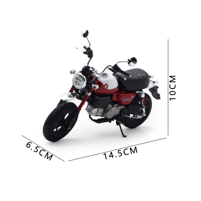 1/12 AOSHIMA Honda Monkey 125 2022 Diecast Model Motorcycle Car Toy Gifts For Friends Father