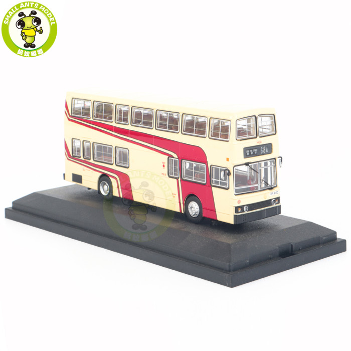 1/76 Benz O305 HongKong Double Decker Bus Diecast Model Toy Bus Car Gifts For Friends