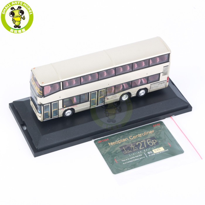 1/76 Neoplan Centroliner HongKong KMB Double Decker Bus Diecast Model Toy Bus Car Gifts For Friends