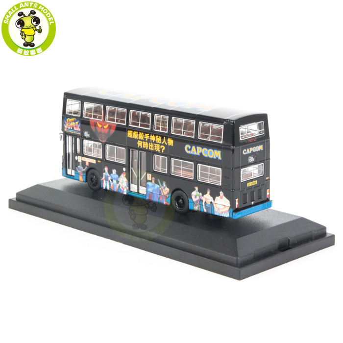 1/76 Benz O305 HongKong Double Decker Bus Diecast Model Toy Bus Car Gifts For Friends