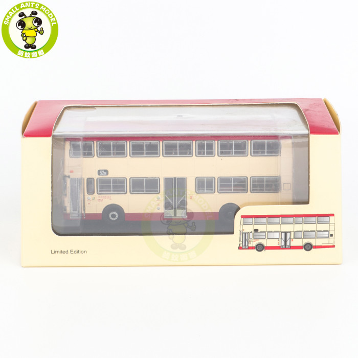 1/76 Benz O305 HongKong Double Decker Bus Diecast Model Toy Bus Car Gifts For Friends
