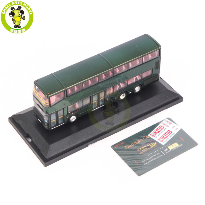 1/76 Neoplan Centroliner HongKong KMB Double Decker Bus Diecast Model Toy Bus Car Gifts For Friends