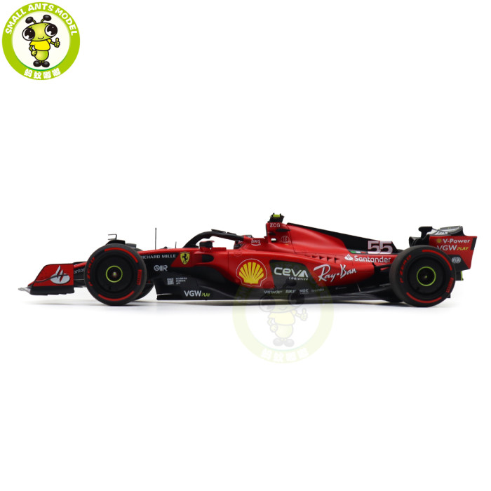 1/18 BBR 231855 Ferrari SF-23 Bahrain GP 2023 C.Sainz #55 Diecast Model Toys Car Gifts