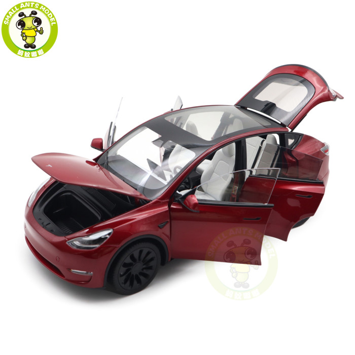 1/18 Tesla Model Y Diecast Model Toy Car Gifts For Friends Father