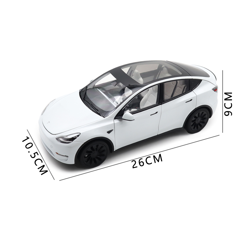 1/18 Tesla Model Y Diecast Model Toy Car Gifts For Friends Father