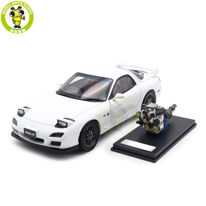 1/18 Mazda RX-7 RX 7 Spirit R Gray Polar Master Diecast Model Toy Car Gifts For Friends Father