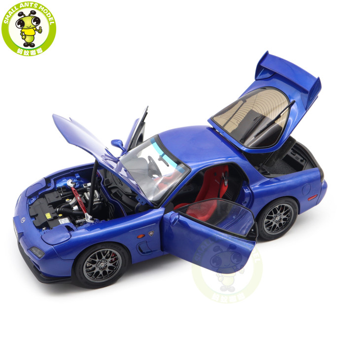 1/18 Mazda RX-7 RX 7 Spirit R Gray Polar Master Diecast Model Toy Car Gifts For Friends Father