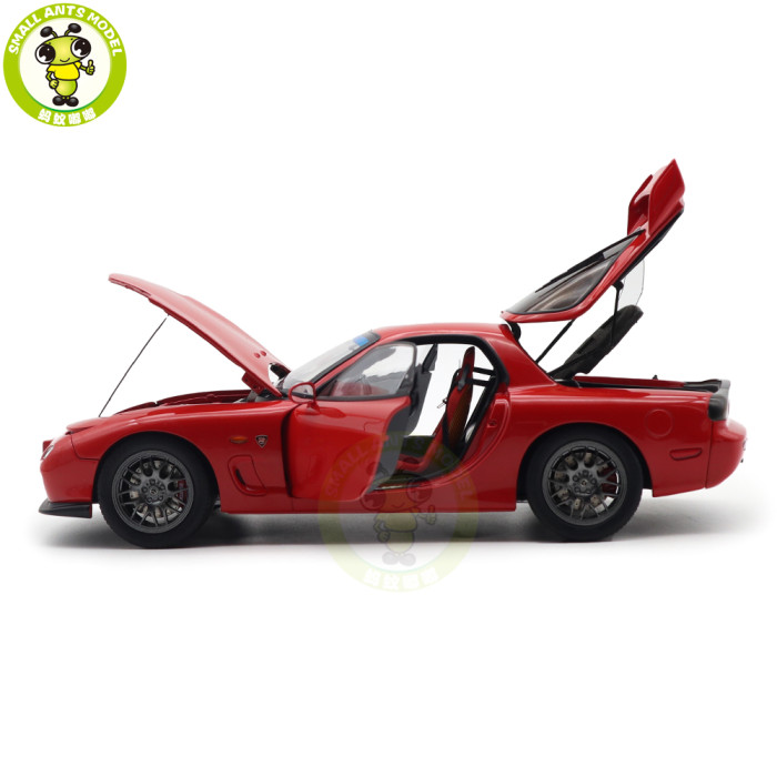 1/18 Mazda RX-7 RX 7 Spirit R Gray Polar Master Diecast Model Toy Car Gifts For Friends Father