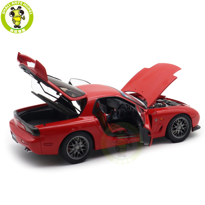 1/18 Mazda RX-7 RX 7 Spirit R Gray Polar Master Diecast Model Toy Car Gifts For Friends Father