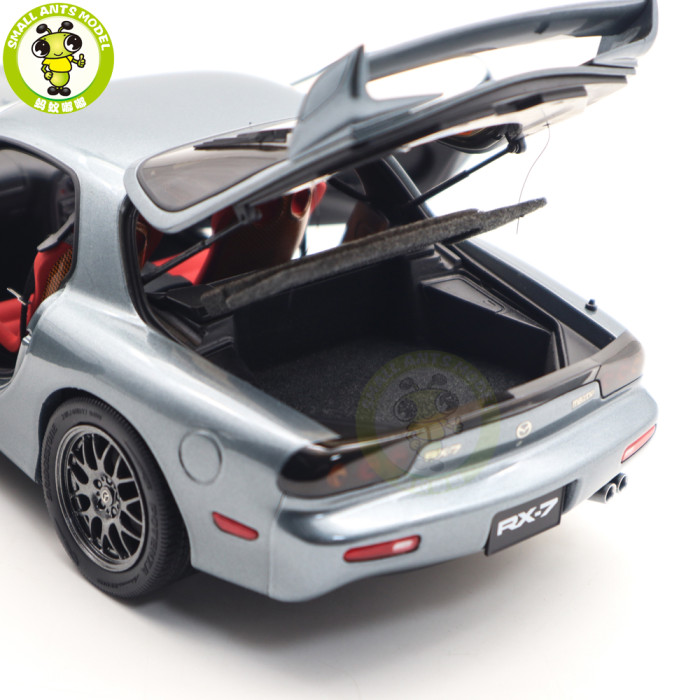 1/18 Mazda RX-7 RX 7 Spirit R Gray Polar Master Diecast Model Toy Car Gifts For Friends Father