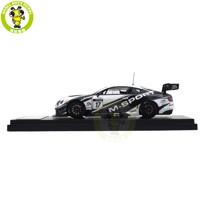 1/43 Bentley Continental GT3 GT3-R 2015 Almost Real Diecast Model Toys Car Gifts For Friends Father