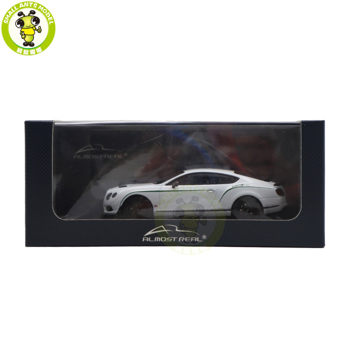 1/43 Bentley Continental GT3 GT3-R 2015 Almost Real Diecast Model Toys Car Gifts For Friends Father