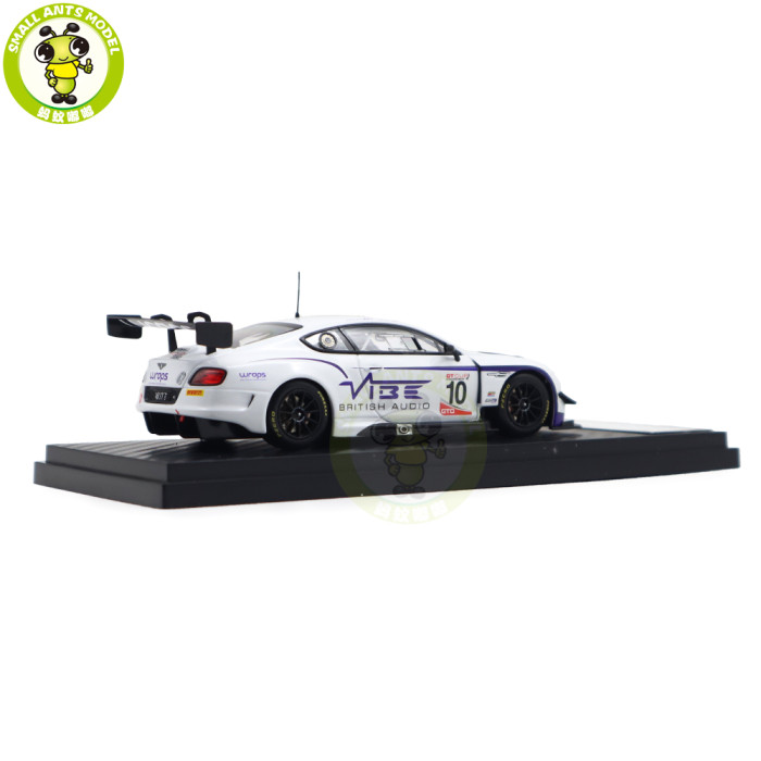 1/43 Bentley Continental GT3 GT3-R 2015 Almost Real Diecast Model Toys Car Gifts For Friends Father