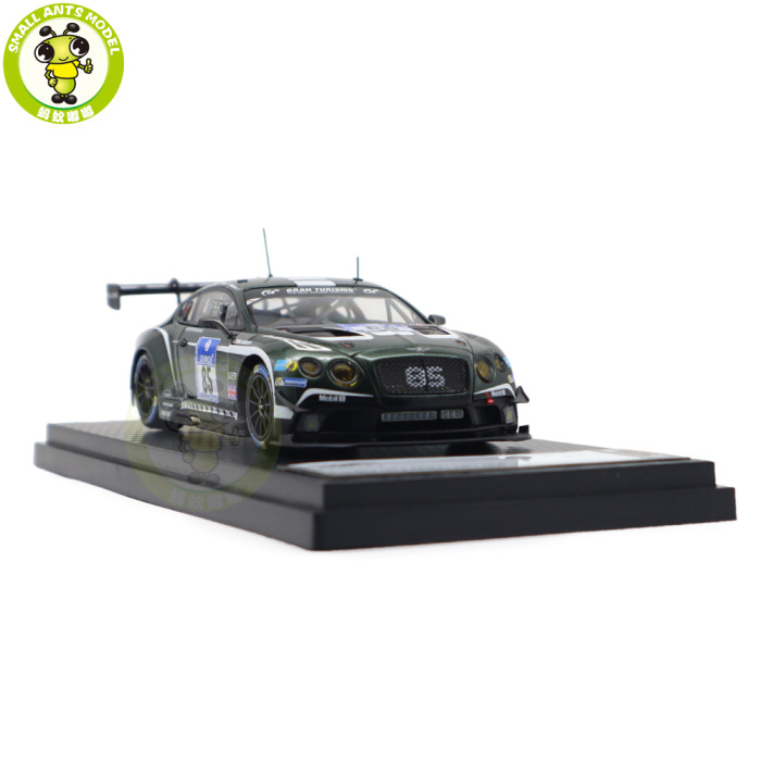 1/43 Bentley Continental GT3 GT3-R 2015 Almost Real Diecast Model Toys Car Gifts For Friends Father