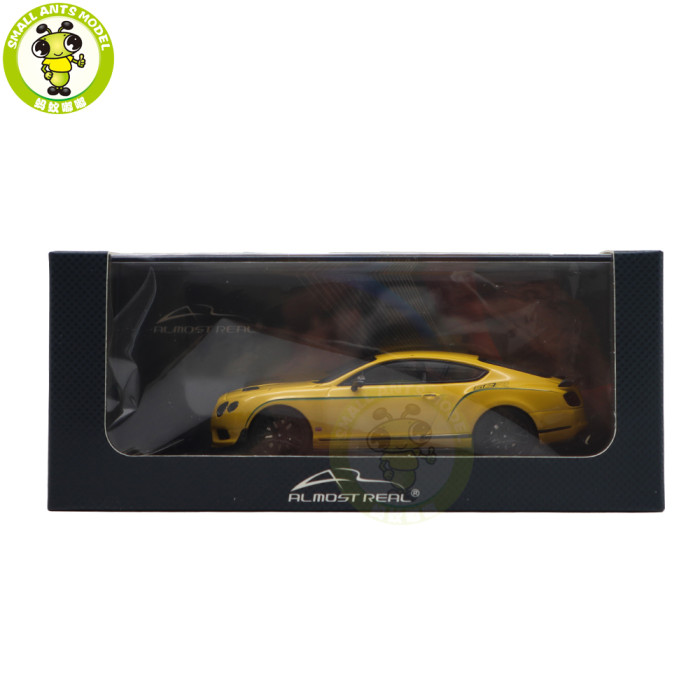 1/43 Bentley Continental GT3 GT3-R 2015 Almost Real Diecast Model Toys Car Gifts For Friends Father