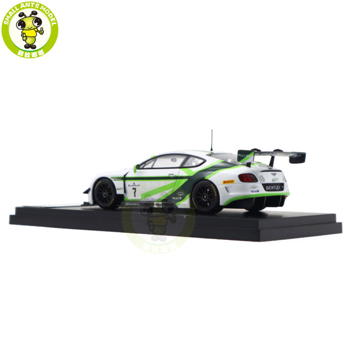 1/43 Bentley Continental GT3 GT3-R 2015 Almost Real Diecast Model Toys Car Gifts For Friends Father