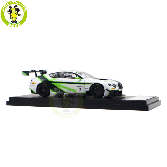 1/43 Bentley Continental GT3 GT3-R 2015 Almost Real Diecast Model Toys Car Gifts For Friends Father