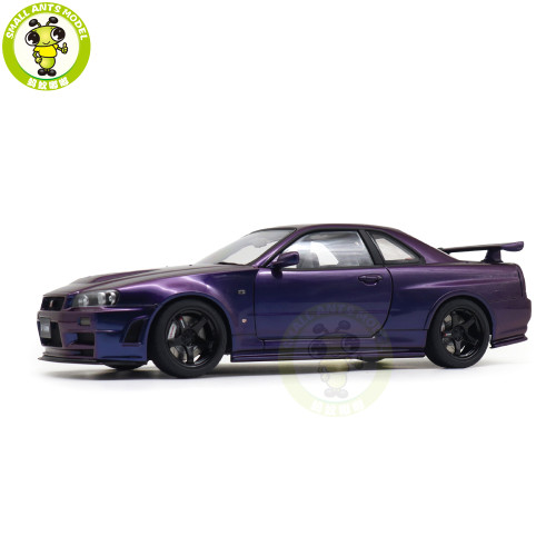 1/18 Nissan NISMO R34 GT-R Z-tune AUTOart 77464 Midnight Purple III Model Car