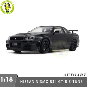 1/18 Nissan NISMO R34 GT-R Z-tune AUTOart 77463 Black Pearl Model Car