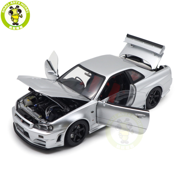 1/18 Nissan NISMO R34 GT-R Z-tune AUTOart 77461 Silver Model Car