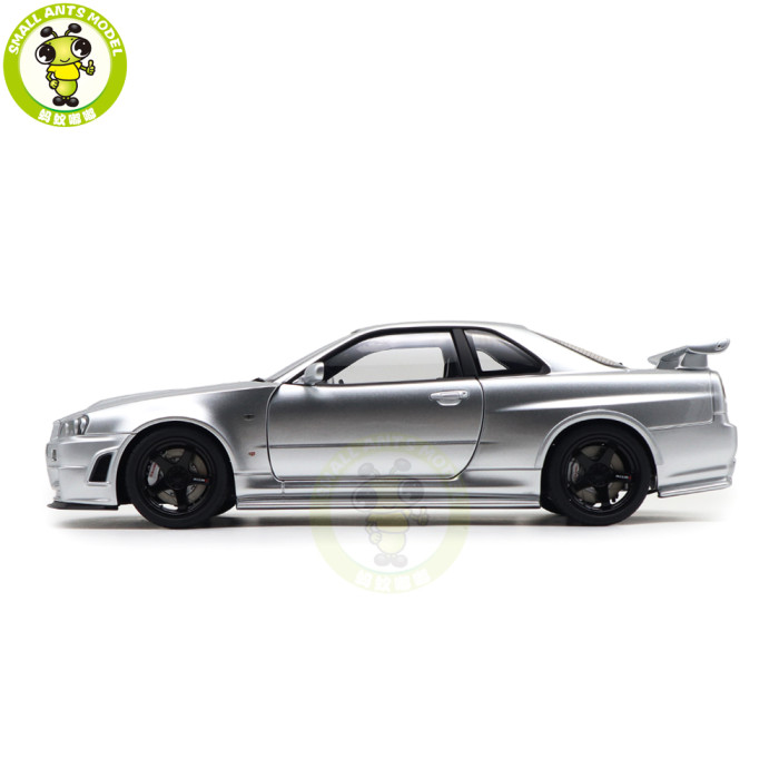 1/18 Nissan NISMO R34 GT-R Z-tune AUTOart 77461 Silver Model Car