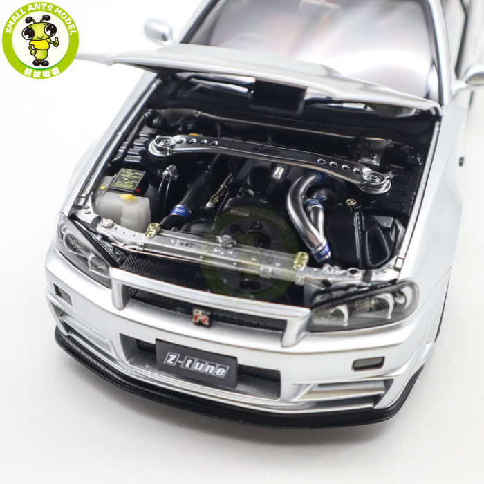1/18 Nissan NISMO R34 GT-R Z-tune AUTOart 77461 Silver Model Car