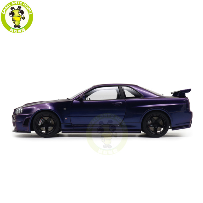 1/18 Nissan NISMO R34 GT-R Z-tune AUTOart 77464 Midnight Purple III Model Car