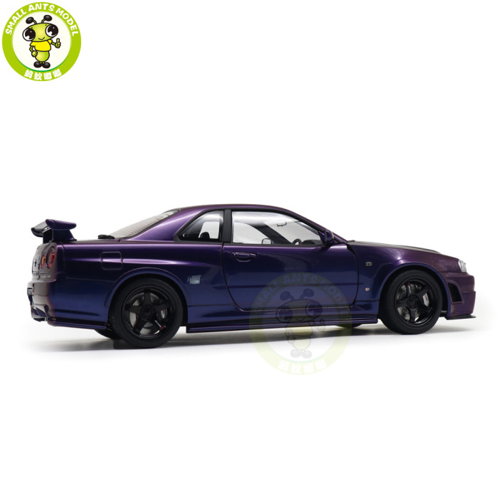 1/18 Nissan NISMO R34 GT-R Z-tune AUTOart 77464 Midnight Purple III Model Car