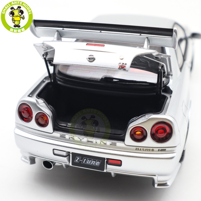1/18 Nissan NISMO R34 GT-R Z-tune AUTOart 77461 Silver Model Car