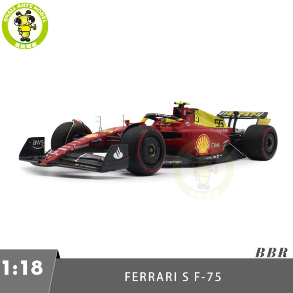 1/18 BBR 221875 Ferrari SF-75 Italian GP Monza 2022 C.Sainz #55 Diecast Model Toys Car Gifts