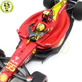 1/18 BBR 221875 Ferrari SF-75 Italian GP Monza 2022 C.Sainz #55 Diecast Model Toys Car Gifts
