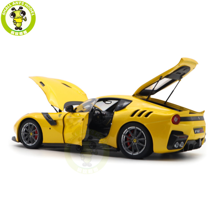 1/18 Ferrari F12 TDF Giallo Tri-strato BBR 182100 Diecast Model Toys Car Gifts For Father Friends