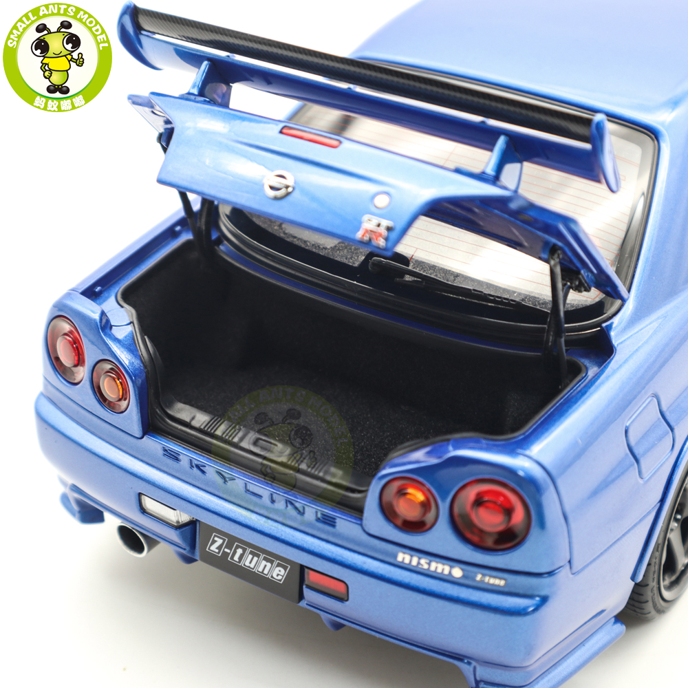 1/18 Nissan NISMO R34 GT-R Z-tune AUTOart 77462 Bayside Blue Model