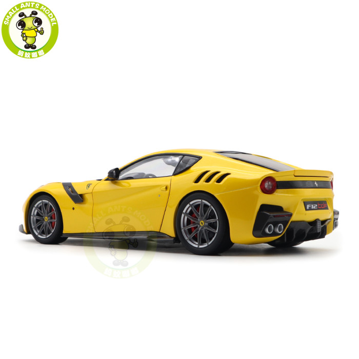 1/18 Ferrari F12 TDF Giallo Tri-strato BBR 182100 Diecast Model Toys Car Gifts For Father Friends