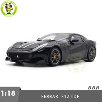 1/18 Ferrari F12 TDF New Black Daytona 508 BBR 182102 Diecast Model Toys Car Gifts For Father Friends