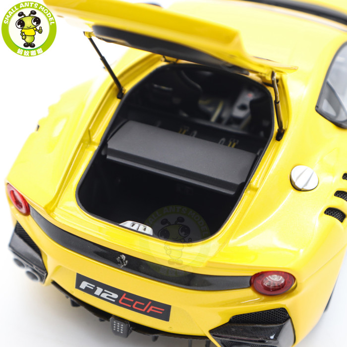 1/18 Ferrari F12 TDF Giallo Tri-strato BBR 182100 Diecast Model Toys Car Gifts For Father Friends
