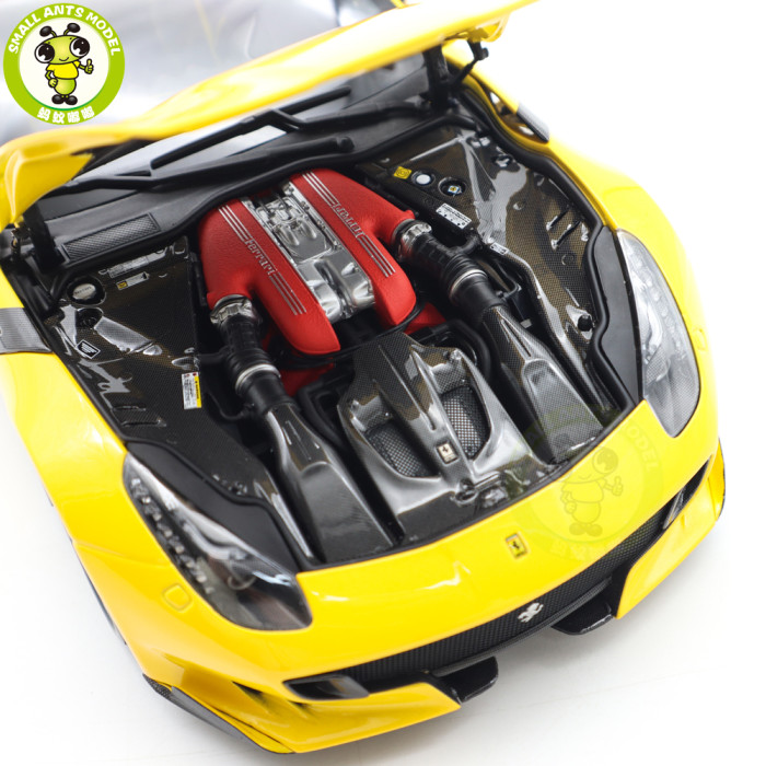 1/18 Ferrari F12 TDF Giallo Tri-strato BBR 182100 Diecast Model Toys Car Gifts For Father Friends