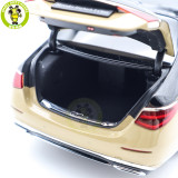 1/18 Mercedes Maybach S Class S680 2021 Almost Real 820124 Obsidian Black / Sand Diecast Model Toy Car Gifts For Friends Father