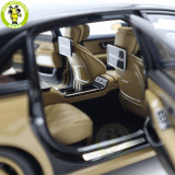 1/18 Mercedes Maybach S Class S680 2021 Almost Real 820124 Obsidian Black / Sand Diecast Model Toy Car Gifts For Friends Father