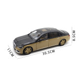 1/18 Mercedes Maybach S Class S680 2021 Almost Real 820124 Obsidian Black / Sand Diecast Model Toy Car Gifts For Friends Father
