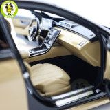 1/18 Mercedes Maybach S Class S680 2021 Almost Real 820124 Obsidian Black / Sand Diecast Model Toy Car Gifts For Friends Father