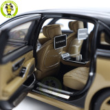 1/18 Mercedes Maybach S Class S680 2021 Almost Real 820124 Obsidian Black / Sand Diecast Model Toy Car Gifts For Friends Father