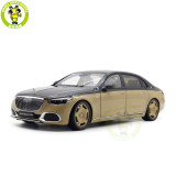 1/18 Mercedes Maybach S Class S680 2021 Almost Real 820124 Obsidian Black / Sand Diecast Model Toy Car Gifts For Friends Father