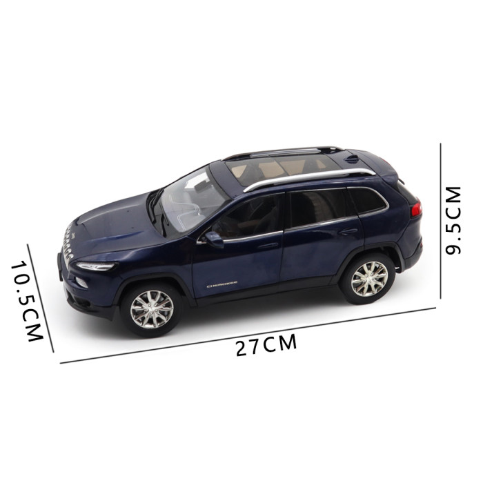 1/18 Jeep Cherokee 2019 Diecast Model Toy Car Gifts For Friends Father