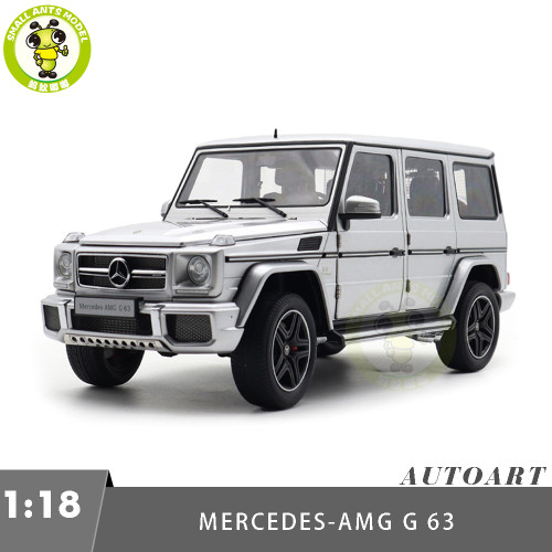 1/18 Mercedes-AMG G63 Benz AUTOart 76323 Silver Model Car Gifts For Father Friends