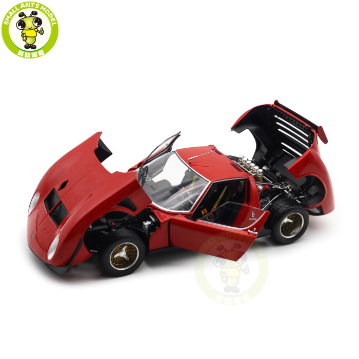 1/18 Lamborghini MIURA SVR Red/Black KYOSHO 08319RBK 08319R Diecast Model Toy Cars Gifts For Father Friends