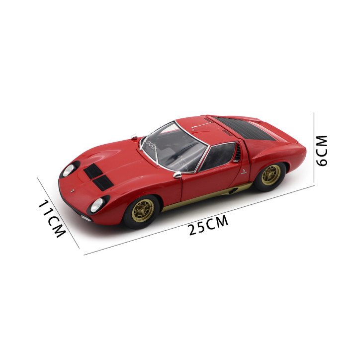1/18 Lamborghini MIURA P400SV Red/Gold KYOSHO 08317RG Diecast Model Toy Cars Gifts For Father Friends