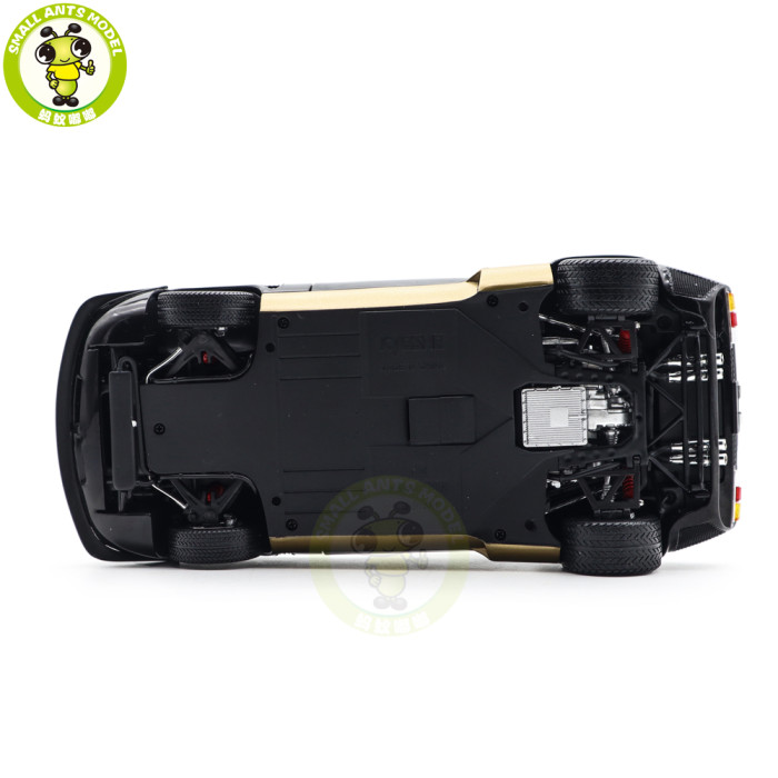 1/18 Lamborghini MIURA SVR Black/Gold KYOSHO 08319BKG Diecast Model Toy Cars Gifts For Father Friends