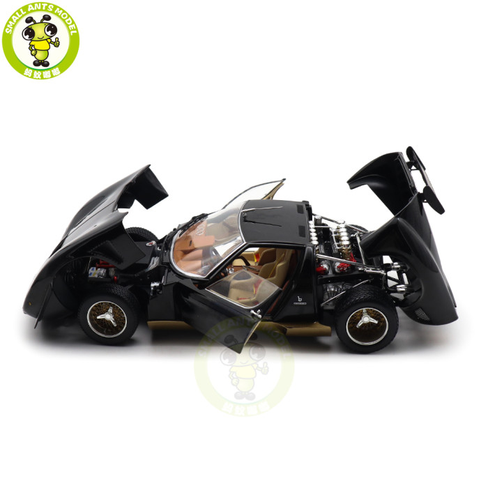 1/18 Lamborghini MIURA SVR Black/Gold KYOSHO 08319BKG Diecast Model Toy Cars Gifts For Father Friends